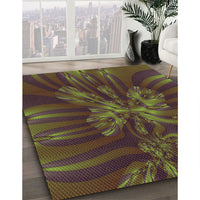 Patterned Oak Brown Rug, pat1346brn