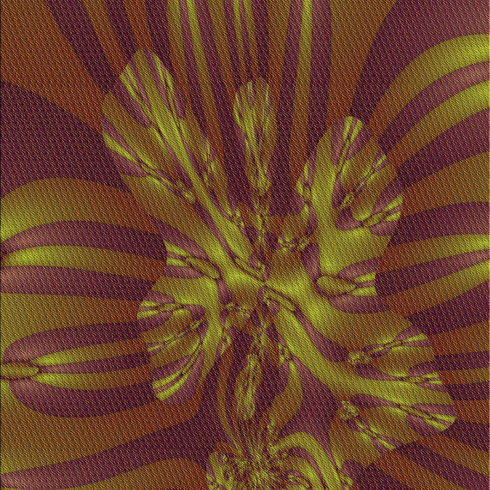 Patterned Dark Bisque Brown Rug, pat1346org