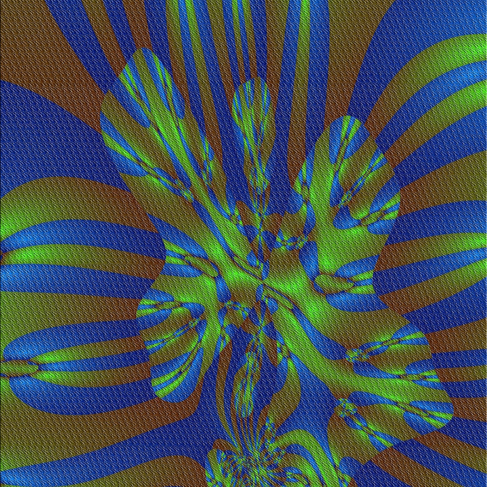 Patterned Forest Green Novelty Rug, pat1346