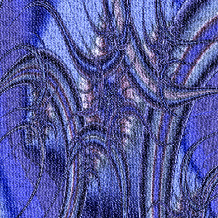 Machine Washable Transitional Cobalt Blue Rug, wshpat1347blu