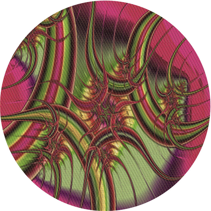 Square Machine Washable Transitional Carbon Red Rug in a Living Room, wshpat1347brn