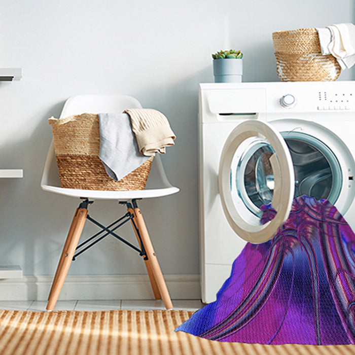 Machine Washable Transitional ly Purple Rug in a Washing Machine, wshpat1347pur
