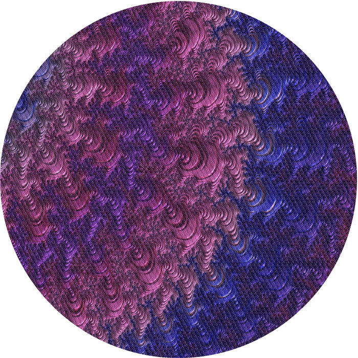 Square Machine Washable Transitional Purple Violet Purple Rug in a Living Room, wshpat1348pur