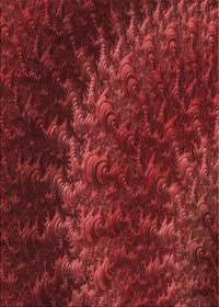 Machine Washable Transitional Red Rug, wshpat1348rd