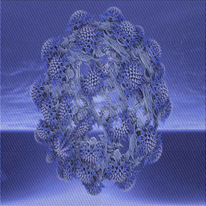 Round Machine Washable Transitional Light Slate Blue Rug, wshpat1349blu