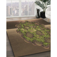 Patterned Copper Brown Rug, pat1349brn