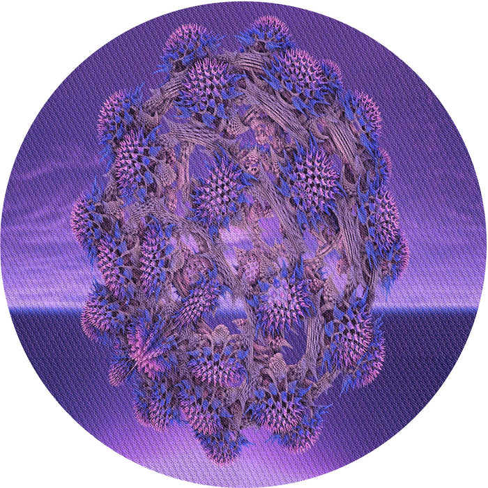 Square Patterned Bright Purple Rug, pat1349pur