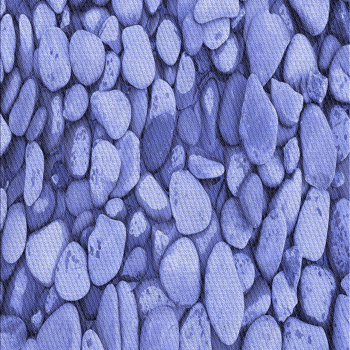 Patterned Denim Blue Rug, pat135blu