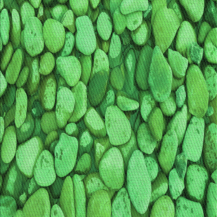 Machine Washable Transitional Green Rug, wshpat135grn