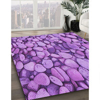 Patterned Violet Purple Rug, pat135pur