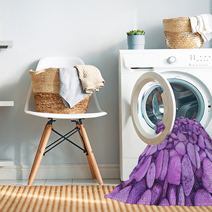 Machine Washable Transitional Violet Purple Rug in a Washing Machine, wshpat135pur