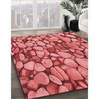 Patterned Red Rug, pat135rd