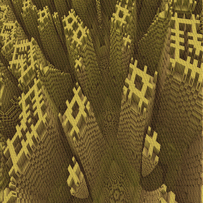 Patterned Bakers Brown Rug, pat1350org