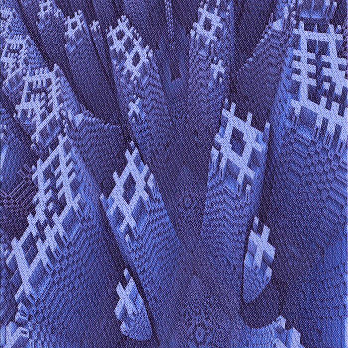 Patterned Light Slate Blue Rug, pat1350pur