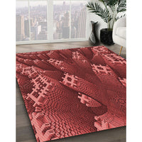 Patterned Red Rug, pat1350rd