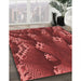 Machine Washable Transitional Red Rug in a Family Room, wshpat1350rd