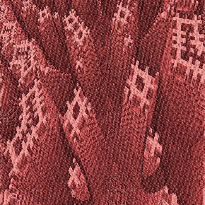 Machine Washable Transitional Red Rug, wshpat1350rd