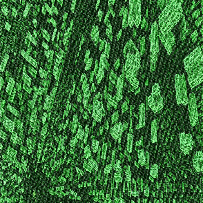 Patterned Deep Emerald Green Rug, pat1351grn