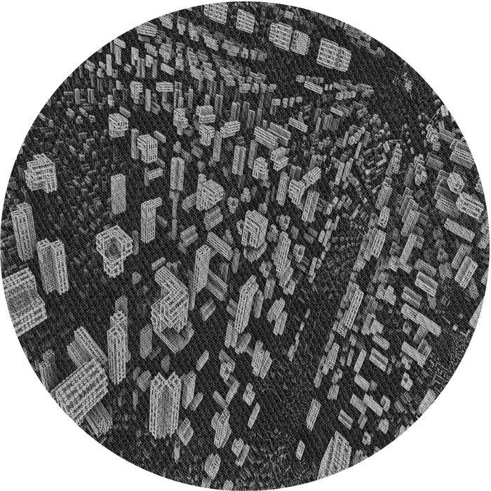 Square Machine Washable Transitional Gray Rug in a Living Room, wshpat1351gry