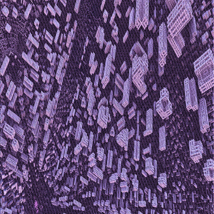 Machine Washable Transitional Dark Purple Rug, wshpat1351pur