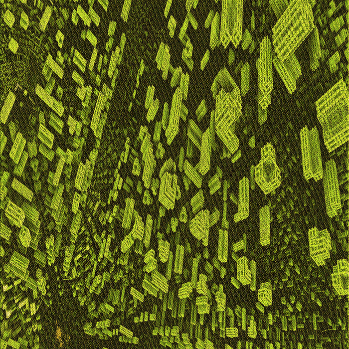 Patterned Pistachio Green Rug, pat1351yw