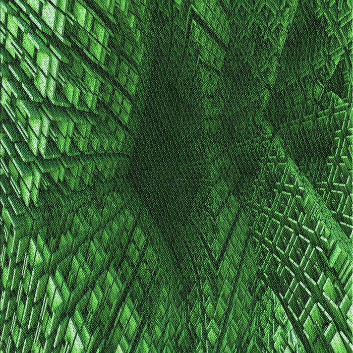 Machine Washable Transitional Deep Emerald Green Rug, wshpat1352grn