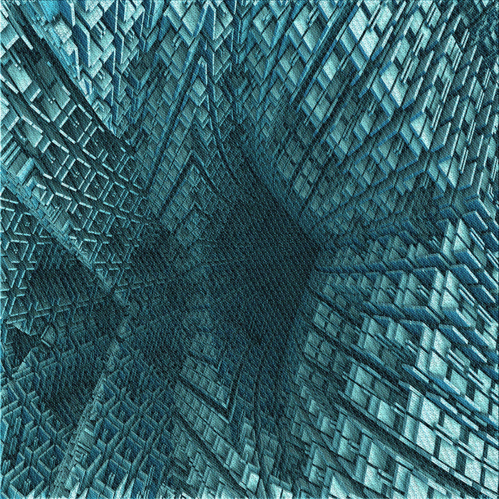 Round Patterned Deep Teal Green Rug, pat1352lblu