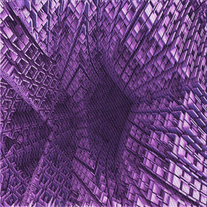 Round Patterned Purple Rug, pat1352pur