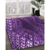 Patterned Purple Rug, pat1352pur