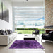 Machine Washable Transitional Purple Rug in a Kitchen, wshpat1352pur