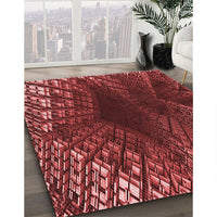 Patterned Orange Rug, pat1352rd