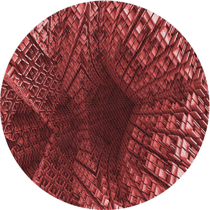 Square Patterned Orange Rug, pat1352rd