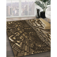 Patterned Red Rug, pat1353brn