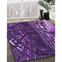 Patterned Purple Rug, pat1353pur