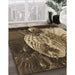 Machine Washable Transitional Peru Brown Rug in a Family Room, wshpat1354brn