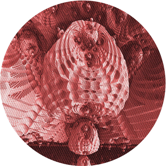 Square Machine Washable Transitional Cranberry Red Rug in a Living Room, wshpat1354rd