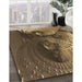 Machine Washable Transitional Bronze Brown Rug in a Family Room, wshpat1355brn