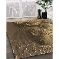 Patterned Bronze Brown Rug, pat1355brn