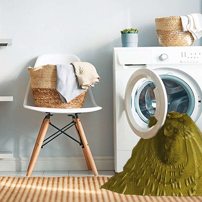 Machine Washable Transitional Orange Gold Rug in a Washing Machine, wshpat1355yw