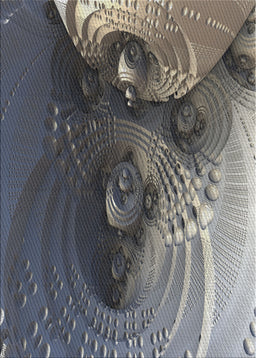 Patterned Dark Gray Novelty Rug, pat1355