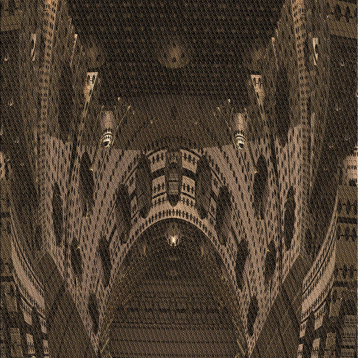 Patterned Red Brown Rug, pat1356brn