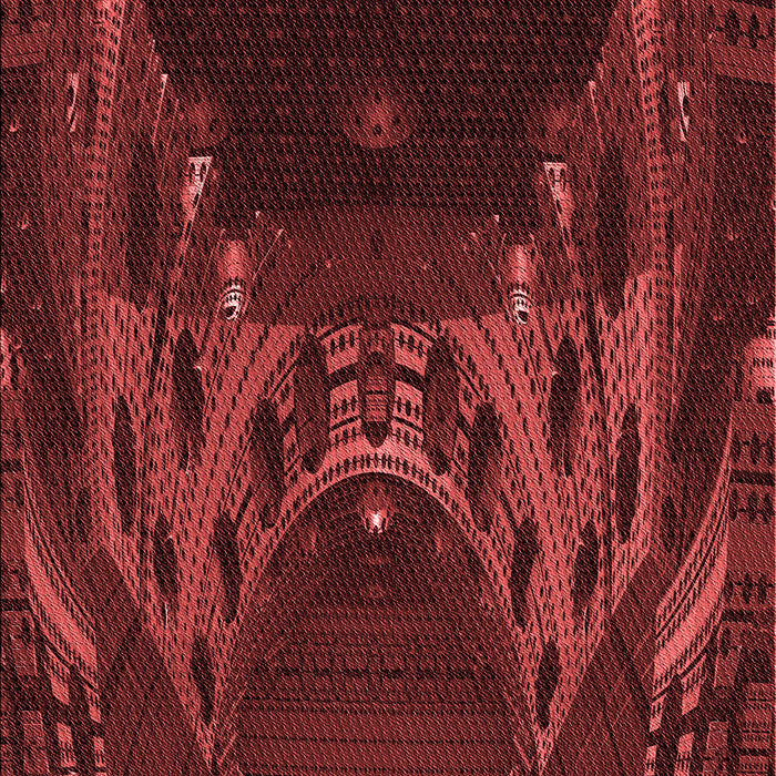 Patterned Red Rug, pat1356rd