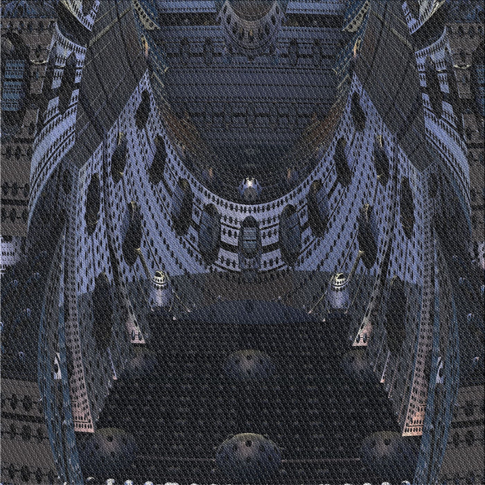 Sideview of Machine Washable Transitional Mist Blue Rug, wshpat1356