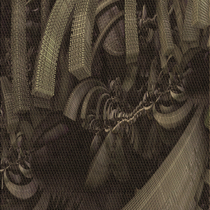 Patterned Midnight Gray Rug, pat1357brn