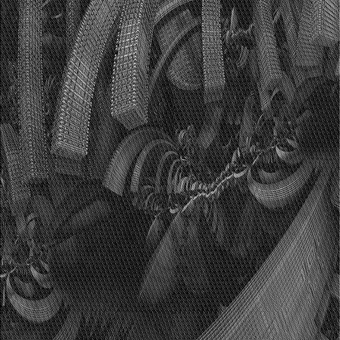 Machine Washable Transitional Carbon Gray Rug, wshpat1357gry