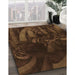 Machine Washable Transitional Saddle Brown Rug in a Family Room, wshpat1357org