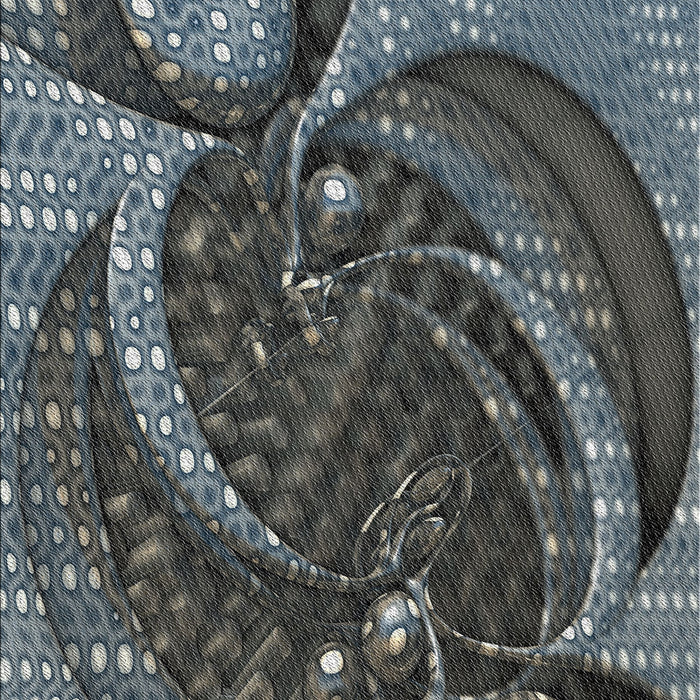 Machine Washable Transitional Silver Gray Rug, wshpat1358