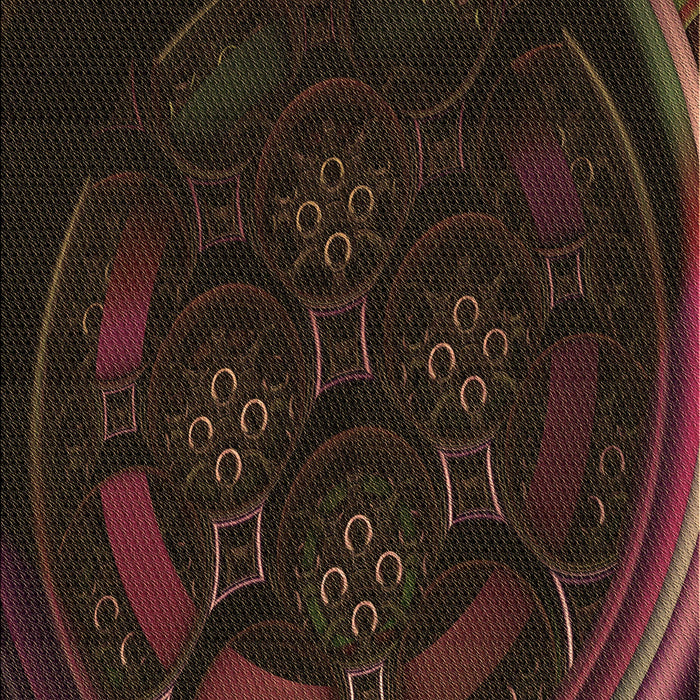 Patterned Black Brown Rug, pat1359brn