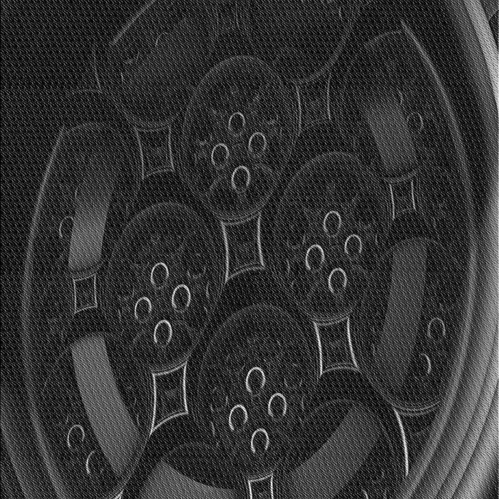 Machine Washable Transitional Midnight Gray Rug, wshpat1359gry