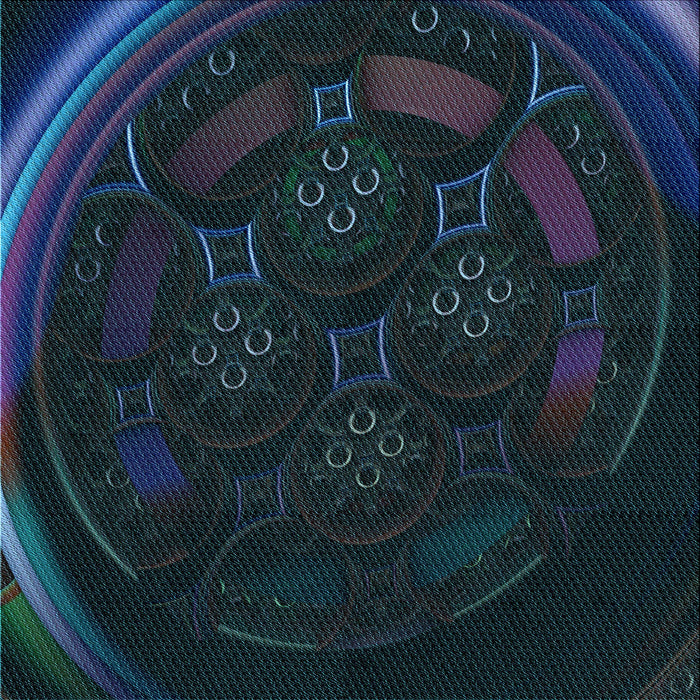 Round Machine Washable Transitional Blue Rug, wshpat1359lblu